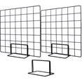thumbnail image 1 of Grid Display Rack Black 5Pcs 13.8X4.0X3.5In, 1 of 8