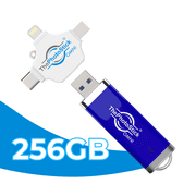 ThePhotoStick Omni 256GB – Photo and Video Backup, Memory Stick, Flash Drive