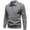 Grey, variant on GBSYEWXS Pullover Sweater For Men Long Sleeve Solid Color Pullover Warm Gentleman Collared Sweaters Grey
