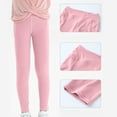 thumbnail image 2 of Kaemgyyd Toddler Girls Yoga Pants Casual Soft Stretch Workout Leggings Solid High Waist Gym Running Tights Trousers 4-13 Years, 2 of 7