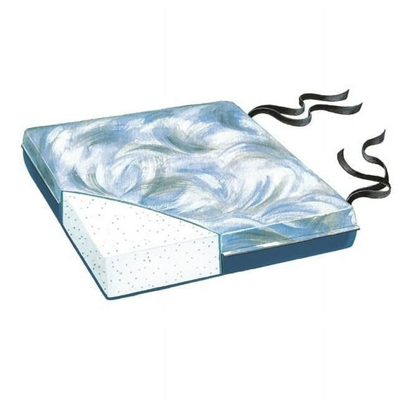 2 in. Comfort Foam 18 in. Bimini Blue Vinyl Cushion