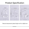 thumbnail image 5 of Glass Oil Lamp Tabletop Oil Candle Smokeless Light For Table Setting Restaurant Style Oil Not Included (cube), 5 of 5