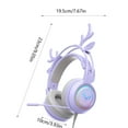 thumbnail image 3 of Auriculares Txmfgh Gaming para PS5 con iluminación colorida y sonido de alta definición, ideales para computadora y dispositivos móviles, ideales para transmisión en vivo., 3 of 6