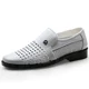 thumbnail image 3 of Mocasines de primavera para hombre, zapatos de cuero para hombre, zapatos Oxford transpirables con agujeros de verano, zapatos informales para hombre, zapatos de vestir formales sin cordones para homb, 3 of 5