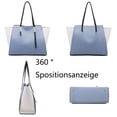 thumbnail image 5 of PU Women's Handbag Set, Color Block Design, Shoulder Bag, Splice Style Top Handle Bags, Tote Bags, Messenger Bag, Ladies Tote Handbags for Girls, 4 Piece Set, 5 of 5