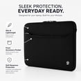 thumbnail image 6 of Vangoddy 17.3 Inch Laptop Sleeve Case, Water-Resistant Neoprene Notebook Bag with Zipper and Front Pocket, Padded Slim Carrying Sleeve, 6 of 12
