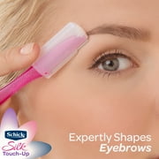 Schick Hydro Silk Touch-up Multipurpose Exfoliating Face Razor and Eyebrow Shaper with Precision Cover, 9 Ct