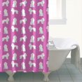 thumbnail image 4 of Cute Cartoon Poodle Dogs Shower Curtain 72"x72" ,Bathroom Decorative Shower Curtains Set with 12 Hooks,Modern Waterproof Washable Shower Curtain, 4 of 6