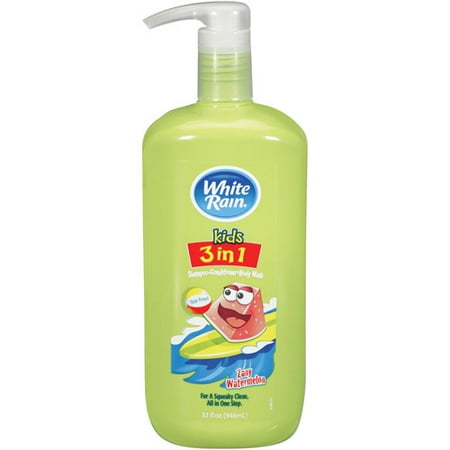 White Rain Kids 3 In 1 Zany Watermelon Shampoo/Conditioner/Body Wash, 32 oz