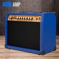 thumbnail image 4 of LyxPro 40W Electric Guitar Amplifier with Built-in Speaker, Blue Wood Guitar Amp, 4 of 5