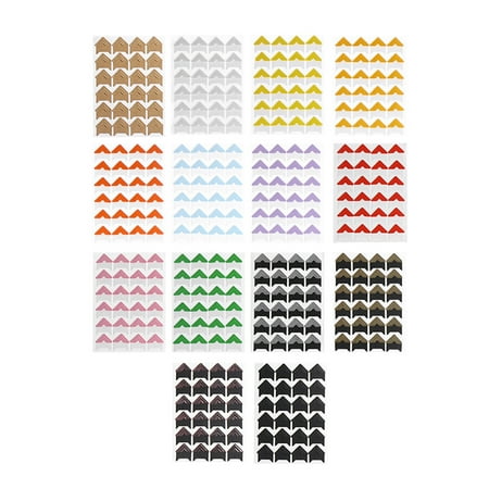 14 Sheets Photo Mounting Stickers Adhesive Photo Corners Picture Sticker DIY Photo Corners Accessories Photo