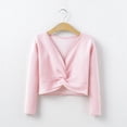 thumbnail image 1 of Ropa de baile para niños Ropa de práctica para niñas Otoño e invierno Suéter grueso Abrigo Chaleco chal con forro polar de manga larga, 1 of 3