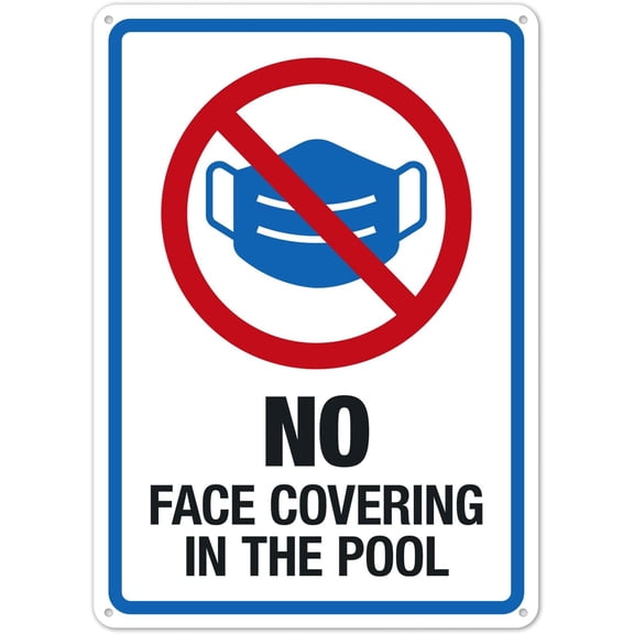 California No Pool Use After Dark Sign, Complies With State Of California Pool Safety Code Metal Sign 12X8 Inches