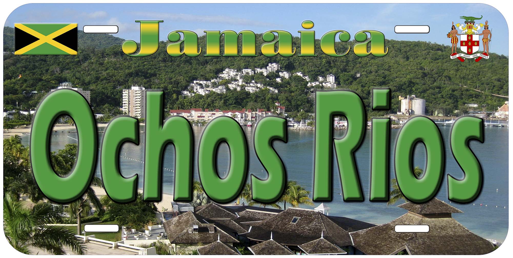 Ochos Rios Jamaica Novelty Car License Plate