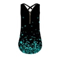 thumbnail image 1 of Gibobby Camiseta sin mangas suelta sin mangas para mujer Dobladillo en la espalda Cremallera con cuello en V Camisetas Tops(Negro,M), 1 of 3