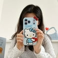 thumbnail image 2 of 3D Cute Kitty Cat Cartoon Silicone Girly Phone Case Shockproof Protective Cover for iPhone 6 7 8 Plus X XS XR 11 12 13 14 15 16 Plus 17 Pro Max for Samsung Galaxy A14 A15 A16, 2 of 10