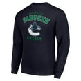 thumbnail image 2 of Men's Starter  Navy Vancouver Canucks Team Logo Fleece Pullover Sweatshirt, 2 of 3