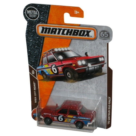 Matchbox MBX Off Road 15/20 (2017) Red '70 Datsun 510 Rally Toy Car 108/125