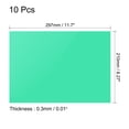 thumbnail image 2 of Uxcell 10Pcs Gel Light Filter Transparent Color Correction Plastic Sheets Green, 2 of 5