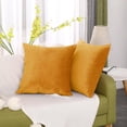 thumbnail image 3 of 2pcs Soft Throw Pillow Covers, Decorative Pillowcase Cushion Covers Yellow, 3 of 8