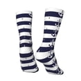 thumbnail image 3 of Goofa Anchors Printed Men's Crew Socks, Soft Durable Breathable Moisture-Wicking with Odor Control Cotton socks, 3 of 9