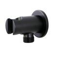 thumbnail image 1 of Kit Porte-Poitrine en Laiton Mural Support Rond Support Noir Mat, 1 of 8