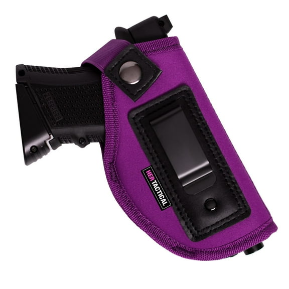 HER TACTICAL Holster for Women Universal Hip Holster for Compact Size - Purple Right