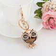 thumbnail image 6 of Creative Personality Owl Car Keychain Fashion Female Bag Hanging Wrist Lanyard for Keys Retractable Heart Shaped Blanks 3 Acrylic Blanks Wallet Women with Key Ring Clip Key Ring Key Rings for Women, 6 of 8