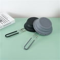 thumbnail image 6 of CIYISON 6.69" Round Space Saving Collapsibles Silicone Kitchen Colander Kitchen Foldable Food Strainer Stainless Steel Handle, 6 of 19