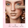 thumbnail image 4 of Sombra de ojos líquida Brillante, 6 colores que brillan lápiz labial líquido acabado de brillo holográfico no Grasiento aplicador preciso para maquillaje, 4 of 7