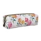 thumbnail image 1 of Fotbe Colorful Flowers Estuche para Lápices de Cuero con Estampado, Estuche con Cremallera Resistente, Organizador Compacto y Elegante para Papelería, 1 of 7