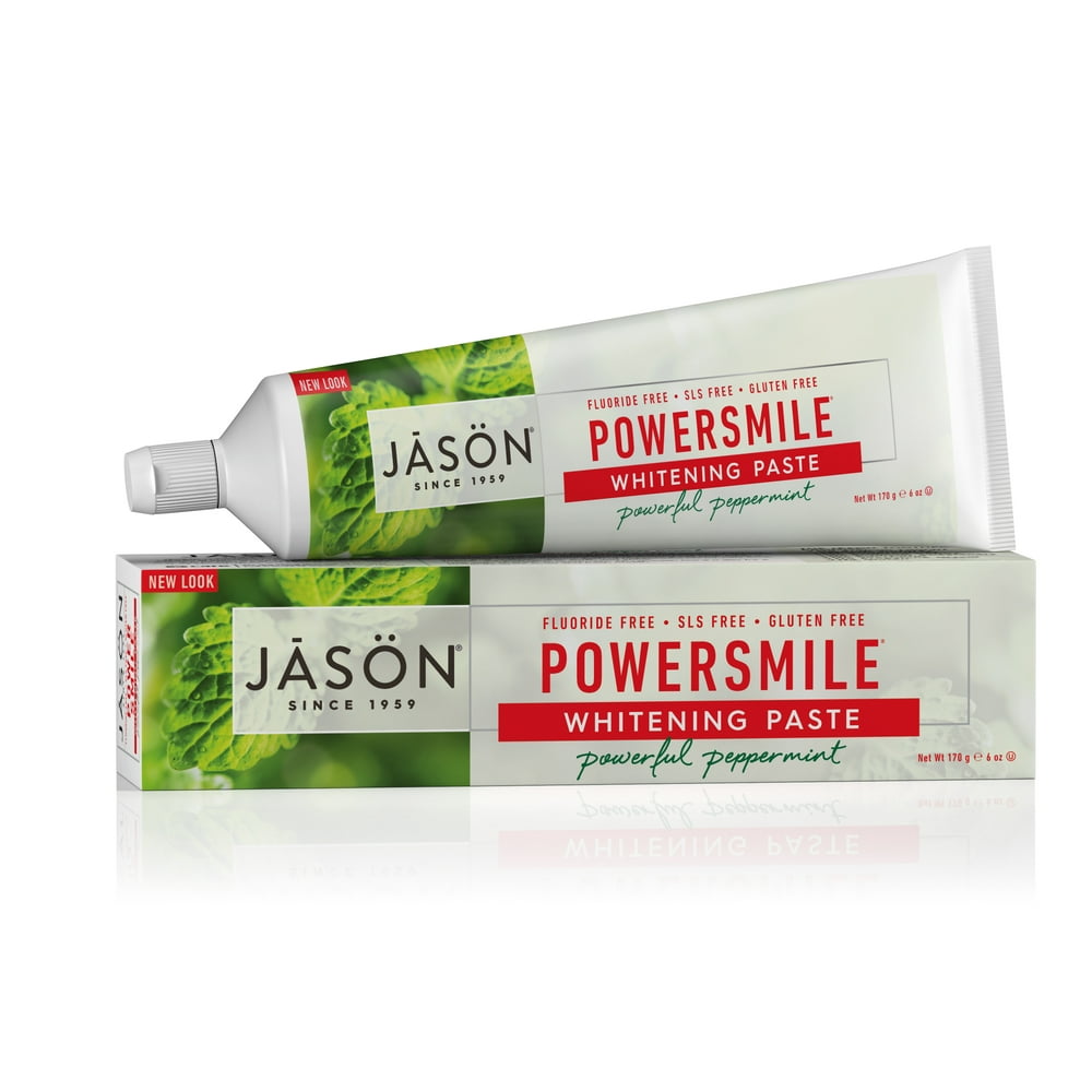 JASON Power Smile Powerful Peppermint Whitening Toothpaste, 6 oz