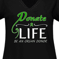 thumbnail image 4 of Inktastic Donate Life-Be an Organ Donor Women's Plus Size V-Neck T-Shirt, 4 of 5