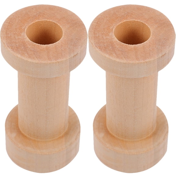 2-Pack Wooden Thread Spool Rack Organizer for Sewing and Embroidery, Machine Thread Storage with Space-Saving Design