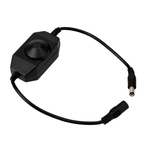 SUPERNIGHT 12V 5A Dimmer Adjustable Controller for Single Color 3528 5050 LED Strip Light black