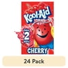 (24 pack) Kool-Aid Unsweetened Cherry Powdered Soft Drink Mix, 0.13 oz Packet, Powders