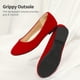 thumbnail image 3 of Zapatos para Niña DREAM PAIRS Slip-On Rojo de Gamuza Talla 2, 3 of 6
