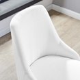 thumbnail image 3 of Modway Chaise de Bureau Pivotante Rembourrée Designate, Noir Blanc, 3 of 10