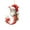 J, variant on Moocorvic Christmas Initial Letters A Ornaments, Personalized Santa Claus Christmas Tree Decorations Pendant Gifts