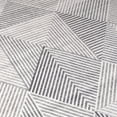 thumbnail image 5 of ReaLife Rugs Machine Washable Area Rug Runner - Living Room Bedroom Bathroom Kitchen Entryway Office - Padded Low Pile Stain Resistant Premium - Modern Geometric Contemporary - Miles - Gray 2'6" x 8', 5 of 5