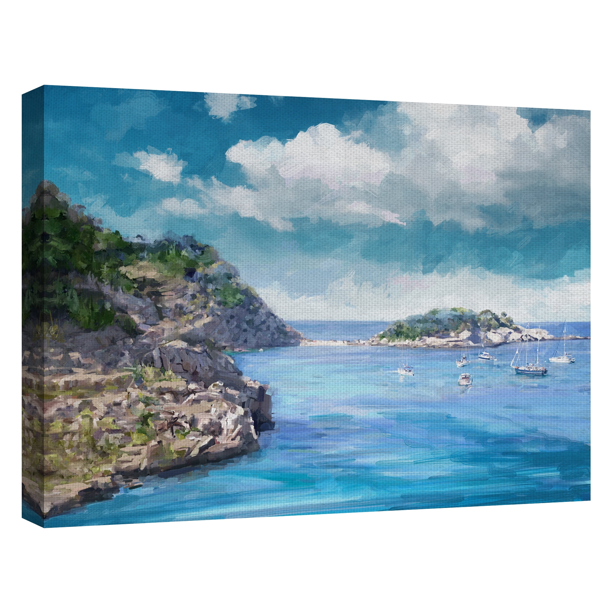 Harbor Blues by Studio Arts Canvas Art Print