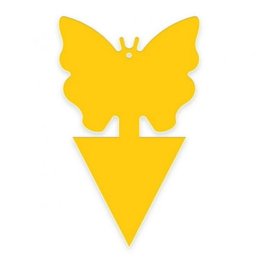 Double-sided Yellow Viscous Flying Insect Traps,Indoor Outdoor Plants Pest Mosquity Trapping Control,30 Pcs