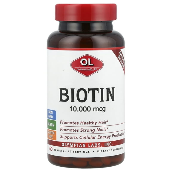 Olympian Labs Biotin 10 000 mcg 60 Tablets