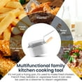 thumbnail image 6 of Deep Fryer Pot Stainless Steel Frying Pan with Basket and Handle Portable Square Deep Frying Pan with Lid Multifunctional Deep Fryer for Frying Fish Chicken and Fries, 6 of 8