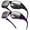 A11(2 Pack) Black+gradient Purple, variant on Men's Active Lifestyle Sunglasses Reflective Gray Lens UV400 for Gym Workout Outdoor Sports Training