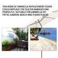 thumbnail image 2 of Toit de Parasol de Jardin Imperméable, Toit de Remplacement pour Patio en Polyester, Housse Extérieure Imperméable, Auvent Pare-Soleil, Beige, 2 of 8