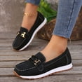 thumbnail image 6 of Quaouag Loafers for Women Business Casual Shoes Comfortable & Lightweight Penny Loafers Slip On Work Flats, 6 of 7