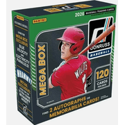 Panini 2026 Donruss Baseball Factory Sealed Mega Box 120 Cards 2 Auto or MEM