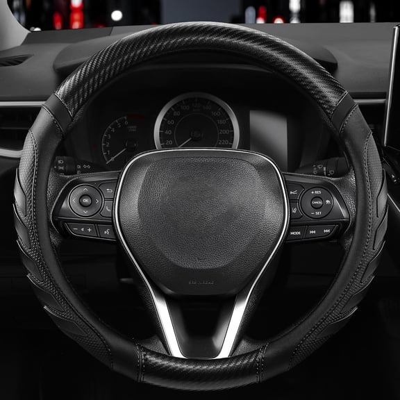 LADYGYM Car Steering Wheel Cover for Truck, Sporty Anti-Slip, 15.5-16 Inch Steering Wheel Cover Women