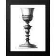 thumbnail image 2 of Giardini, Giovanni 12x14 Black Modern Framed Museum Art Print Titled - Black and White Goblet I, 2 of 5